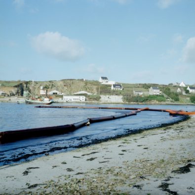 Barrera flotante de contencion