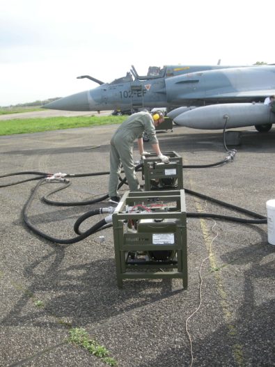 Bomba de transferencia de combustible para aviones